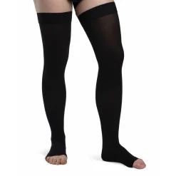 Sigvaris Opaque Thigh High 30-40 mmHg, Open Toe
