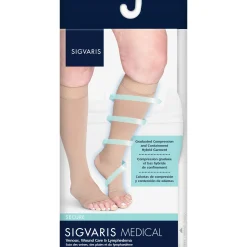 Sigvaris Secure Knee High 20-30 mmHg, Open Toe