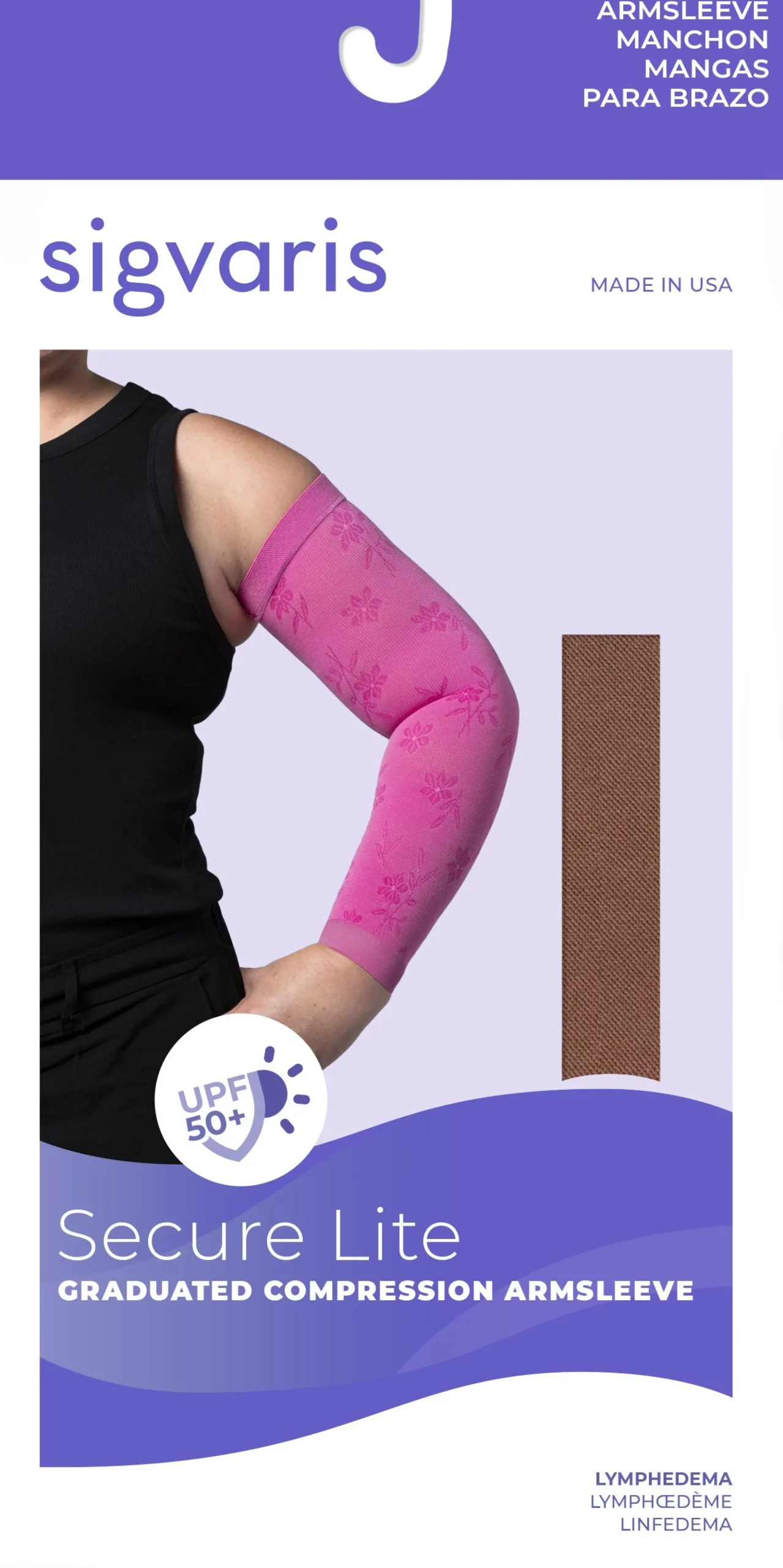 Sigvaris Secure Lite Armsleeve 15-20 mmHg