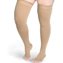 Sigvaris Secure Thigh High 30-40 mmHg, Open Toe