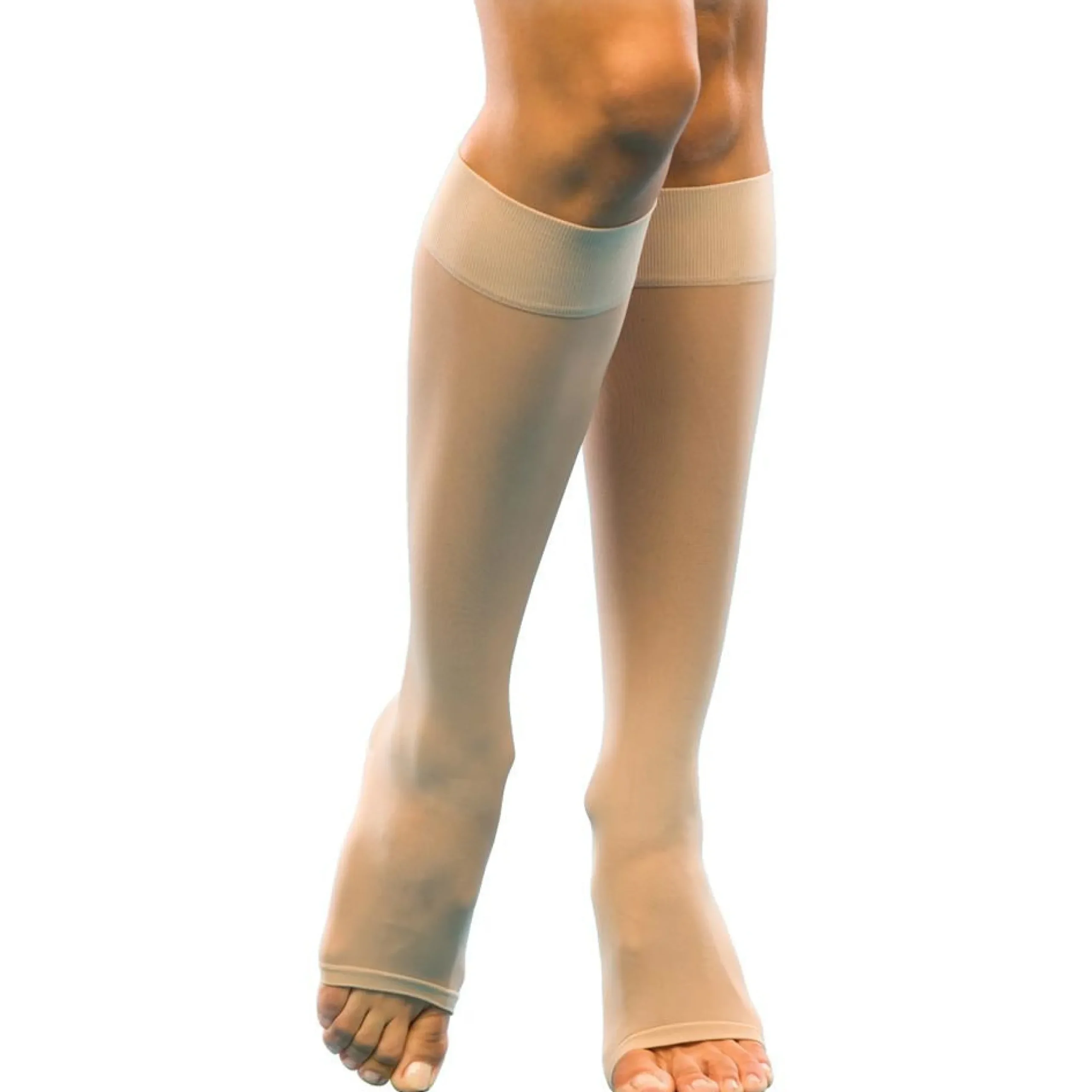 Sigvaris Sheer Fashion Women's Knee High 15-20 mmHg, Open Toe