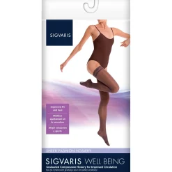 Sigvaris Sheer Fashion Women's Thigh High 15-20 mmHg