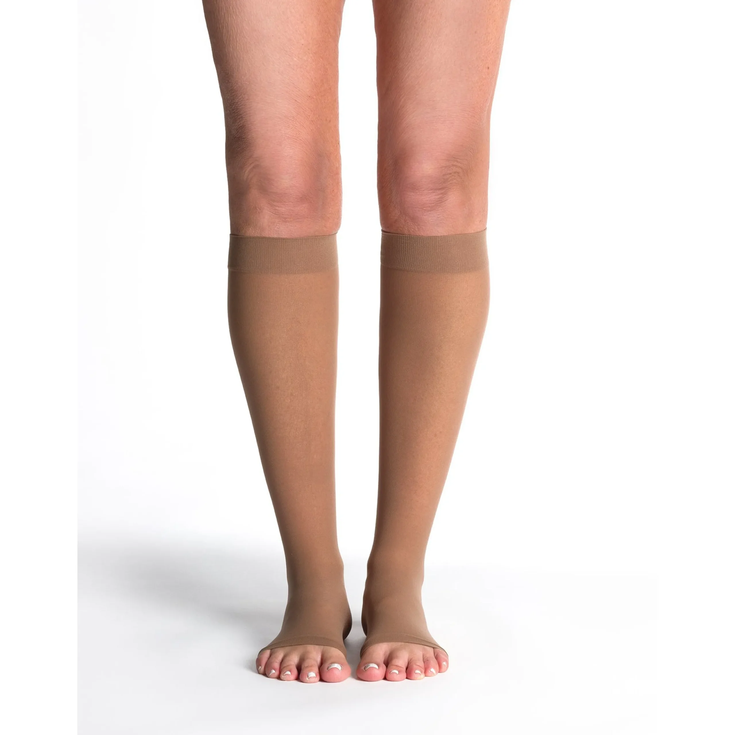 Sigvaris Sheer Women's Knee High 20-30 mmHg, Open Toe