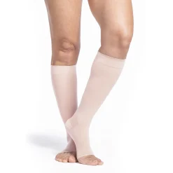 Sigvaris Sheer Women's Knee High 15-20 mmHg, Open Toe