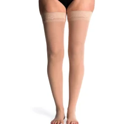 Sigvaris Sheer Women's Thigh High 20-30 mmHg, Open Toe