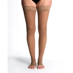 Sigvaris Sheer Women's Thigh High 15-20 mmHg, Open Toe
