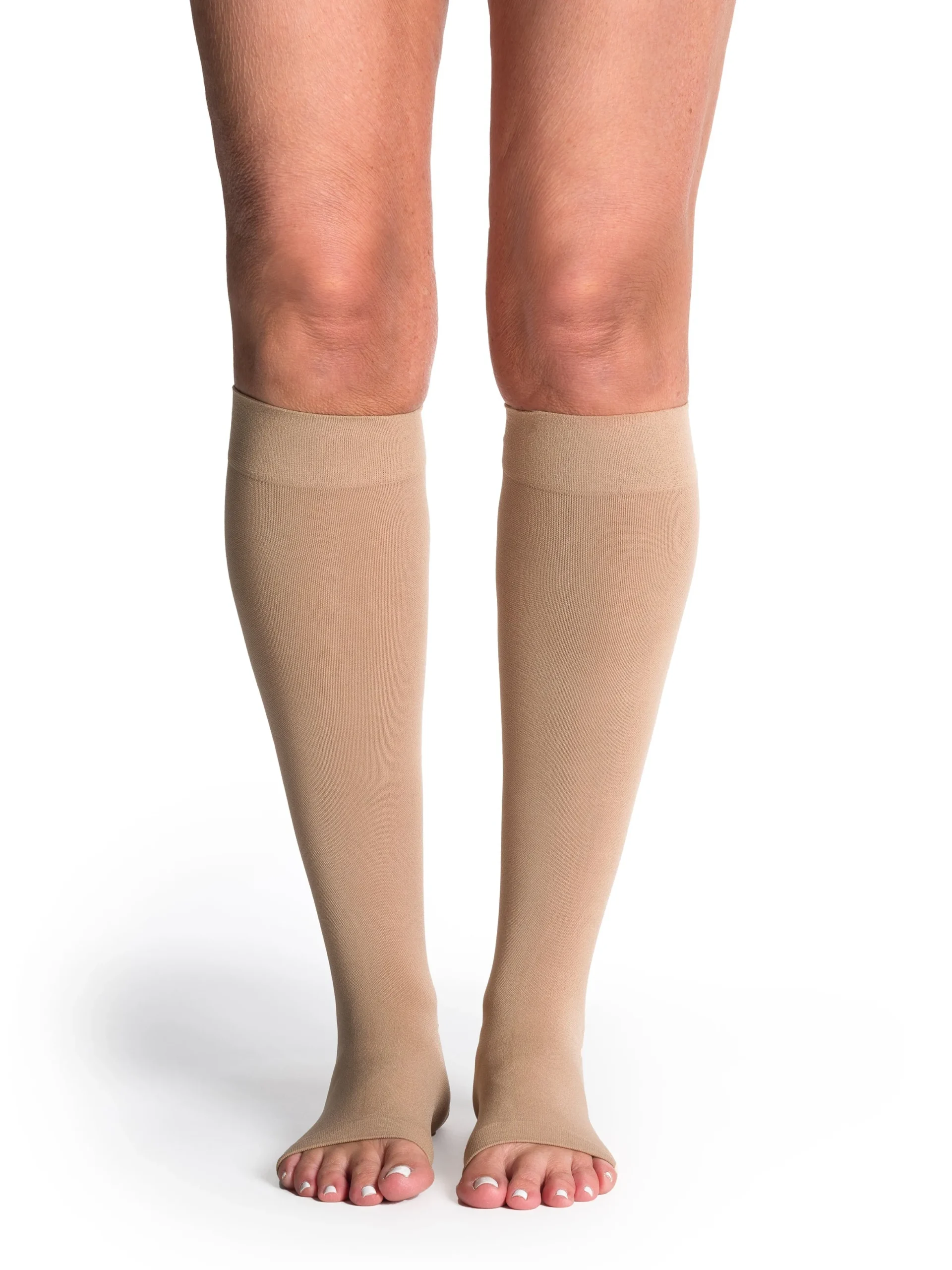 Sigvaris Soft Opaque Women's Knee High 30-40 mmHg, Open Toe