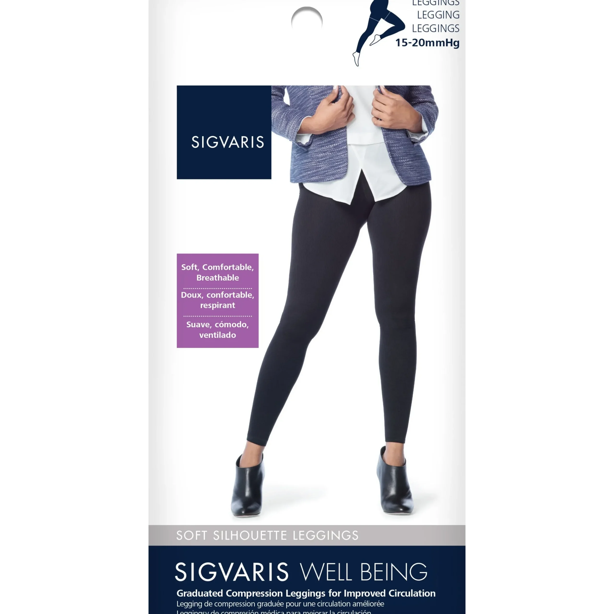 Sigvaris Soft Silhouette Women's Leggings 15-20 mmHg