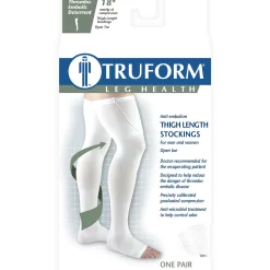 TRUFORM® Anti-Embolism Thigh High 18 mmHg, Open Toe