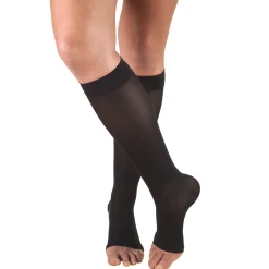 TRUFORM® Ladies Opaque Knee High 15-20 mmHg, Open Toe
