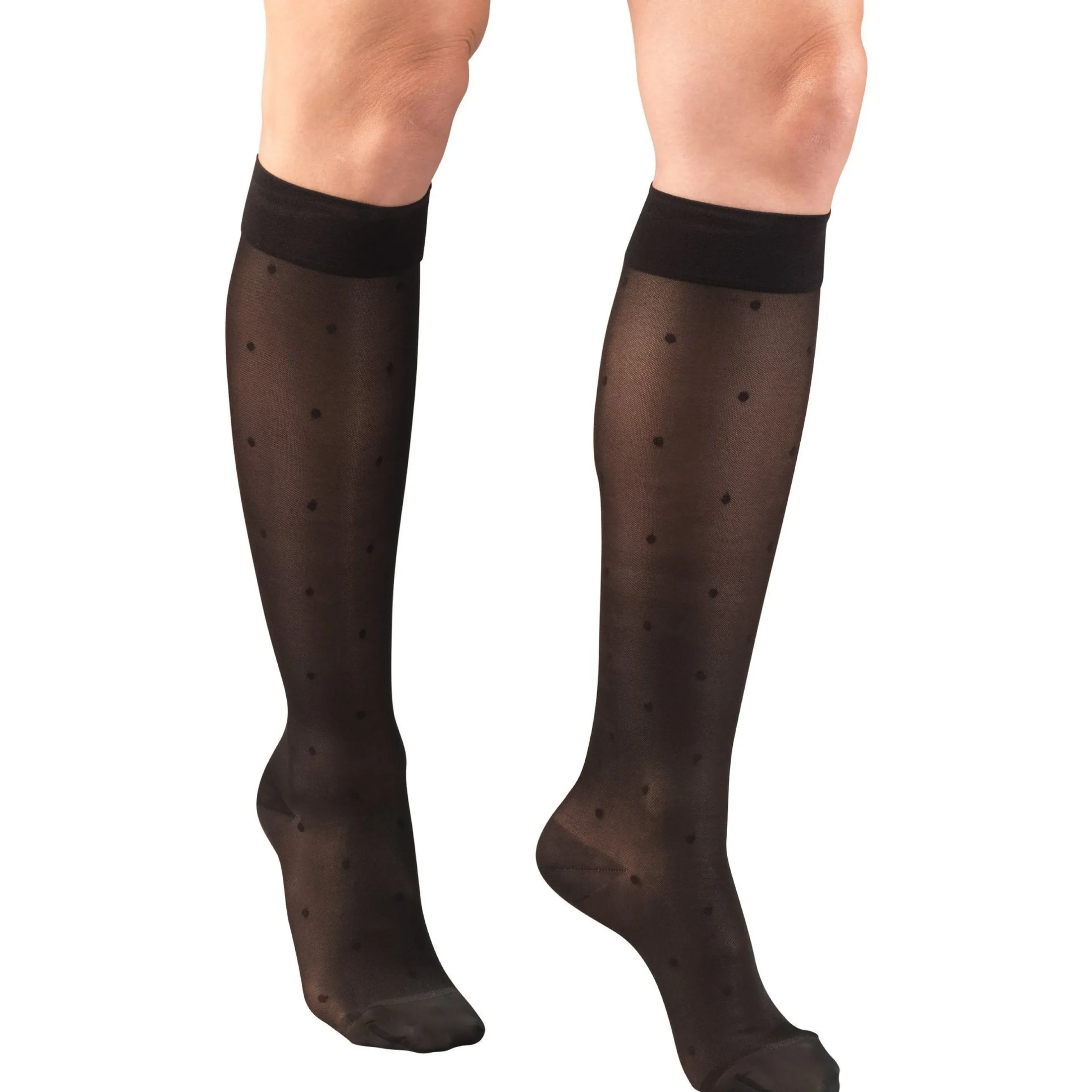 TRUFORM® Lites Women's Knee High 15-20 mmHg, Dot Pattern