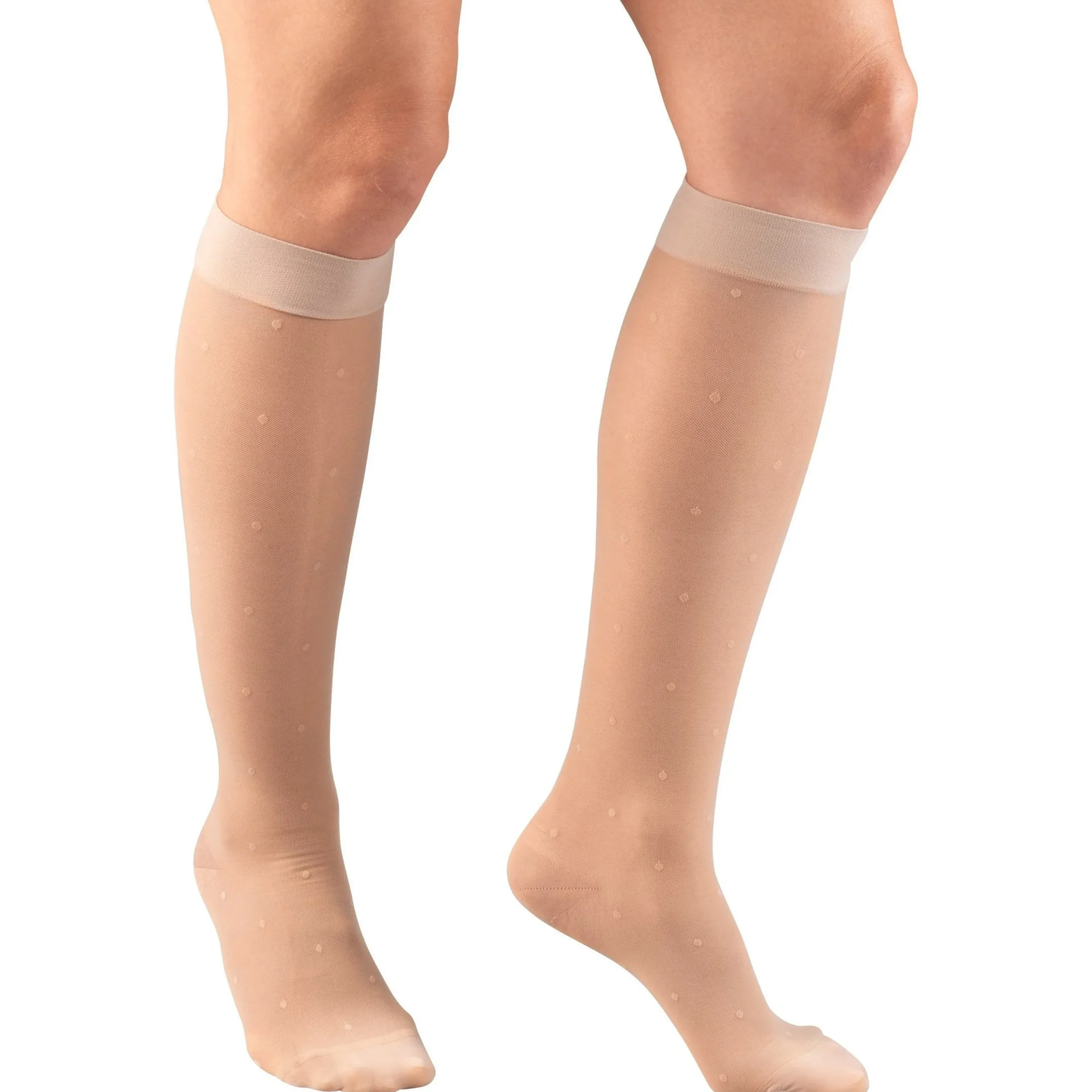 TRUFORM® Lites Women's Knee High 15-20 mmHg, Dot Pattern