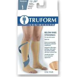TRUFORM® 15-20 mmHg Knee High, Open Toe