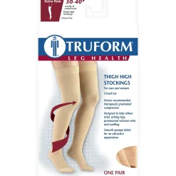 TRUFORM® Thigh High 30-40 mmHg w/ Silicone Dot Top