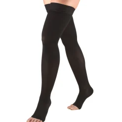 TRUFORM® Thigh High 30-40 mmHg w/ Silicone Dot, Open Toe