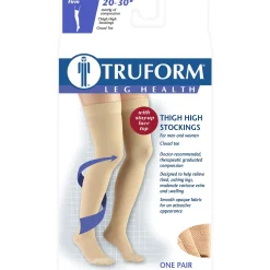 TRUFORM® Thigh High 20-30 mmHg w/ Silicone Lace Top