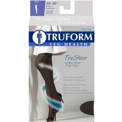 TRUFORM® TruSheer Women's Thigh High 20-30 mmHg