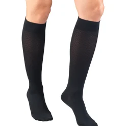 TRUFORM® Women's Trouser Knee High 15-20 mmHg, Diamond Pattern